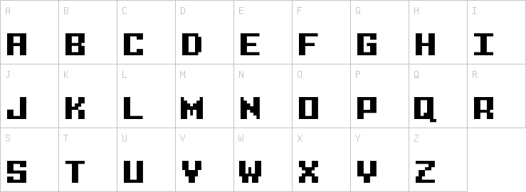 Uppercase characters