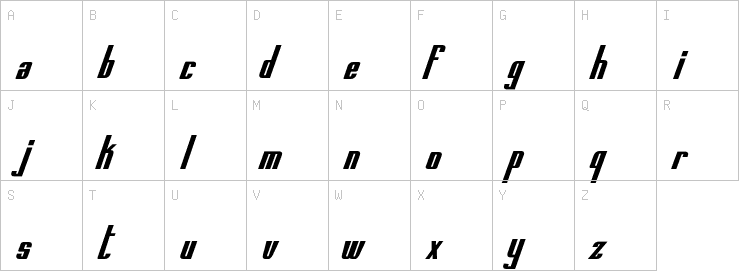 Uppercase characters