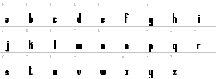 Uppercase characters