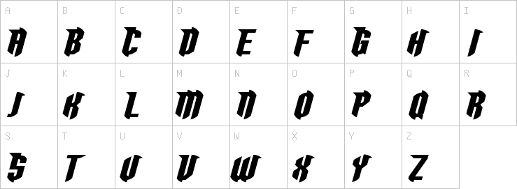 Uppercase characters