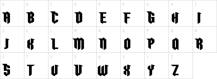 Uppercase characters