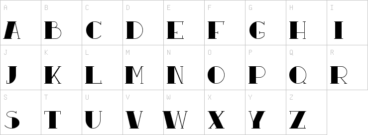 Uppercase characters