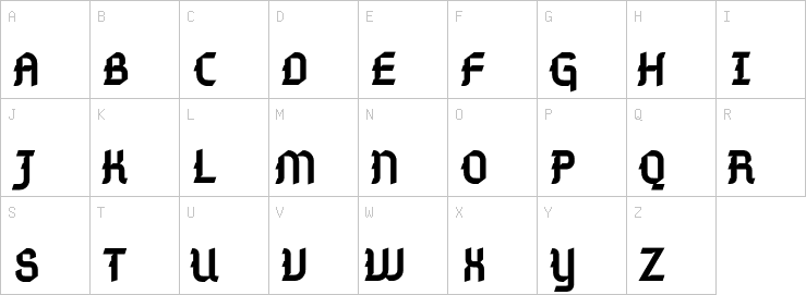 Uppercase characters