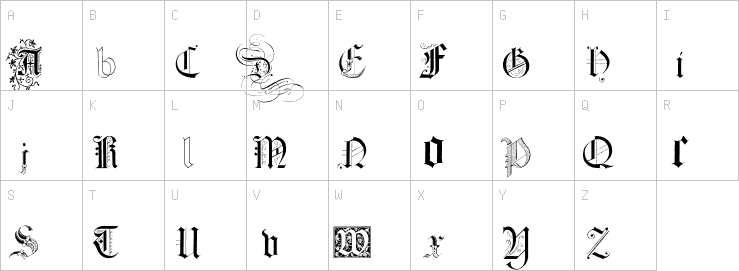 Uppercase characters