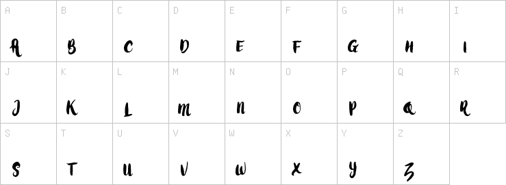 Uppercase characters