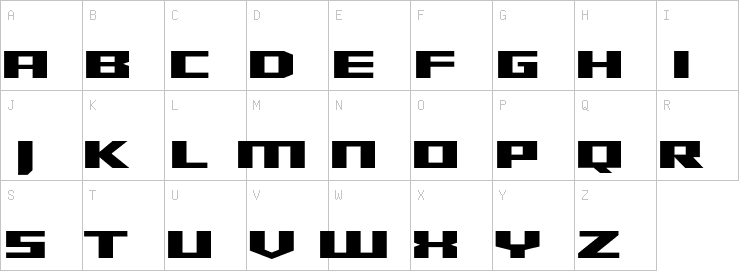 Uppercase characters