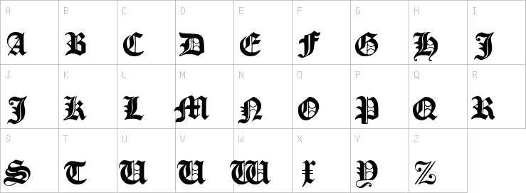 Uppercase characters