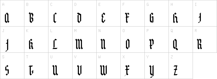 Uppercase characters