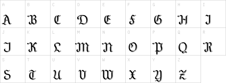 Uppercase characters