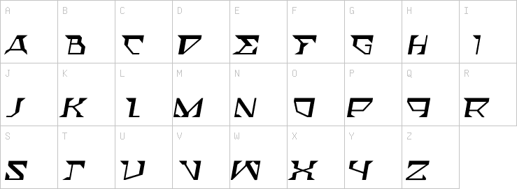 Uppercase characters