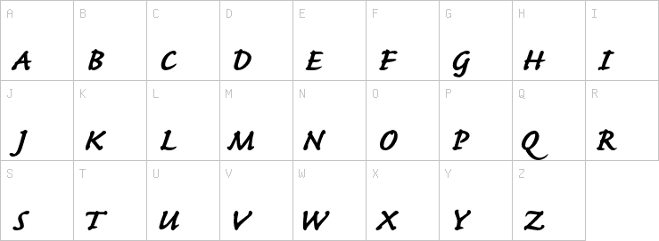 Uppercase characters