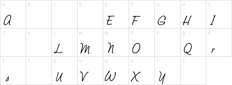 Uppercase characters