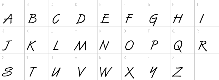 Uppercase characters