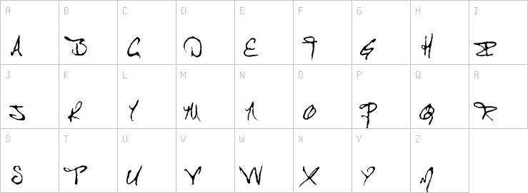 Uppercase characters