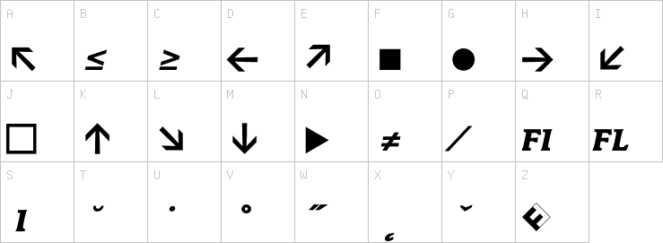 Uppercase characters