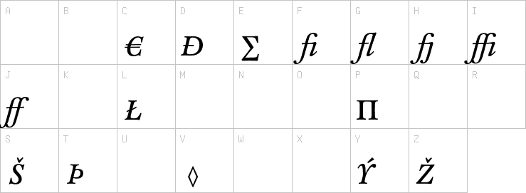 Uppercase characters