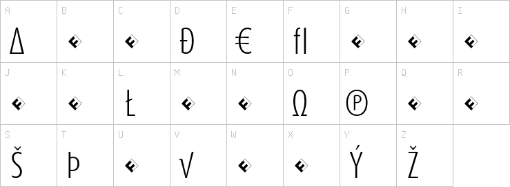 Uppercase characters