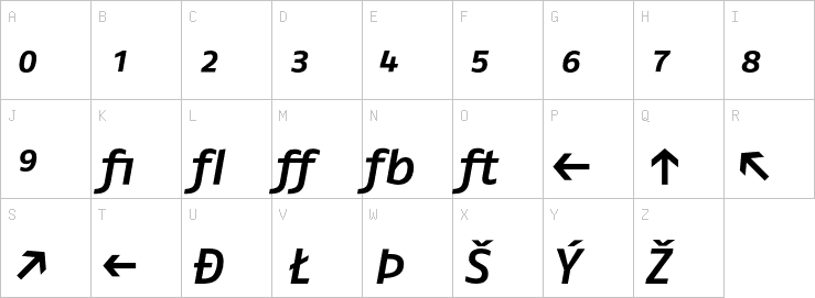 Uppercase characters