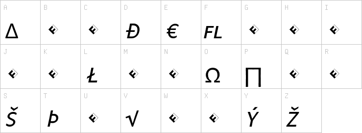 Uppercase characters