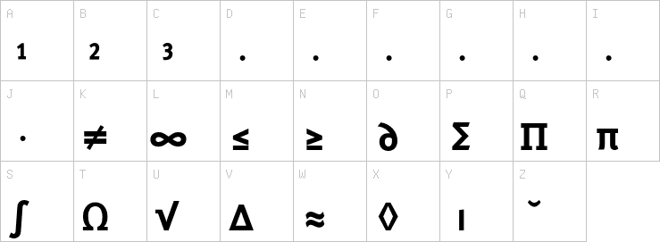 Uppercase characters