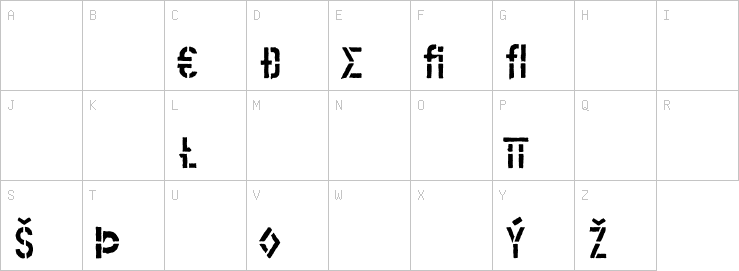 Uppercase characters