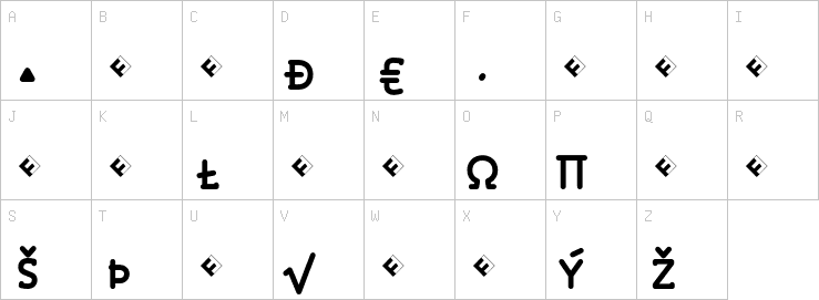 Uppercase characters