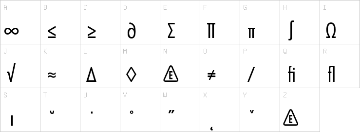 Uppercase characters