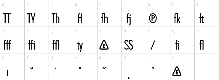 Uppercase characters