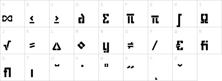 Uppercase characters