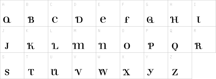 Uppercase characters