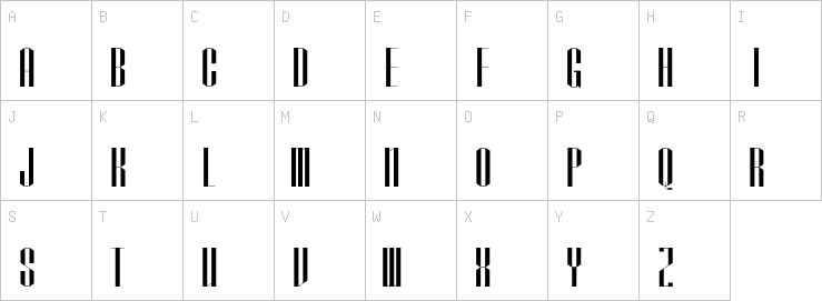 Uppercase characters