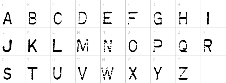 Uppercase characters