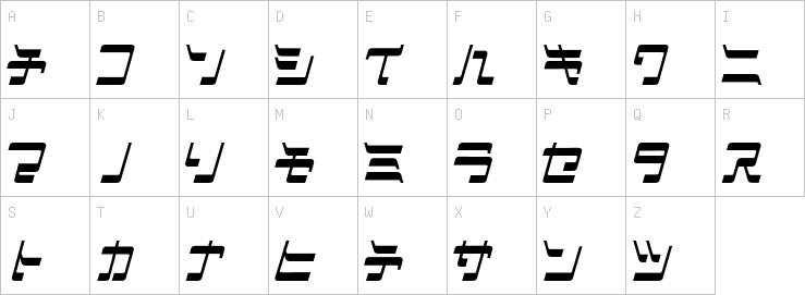 Uppercase characters