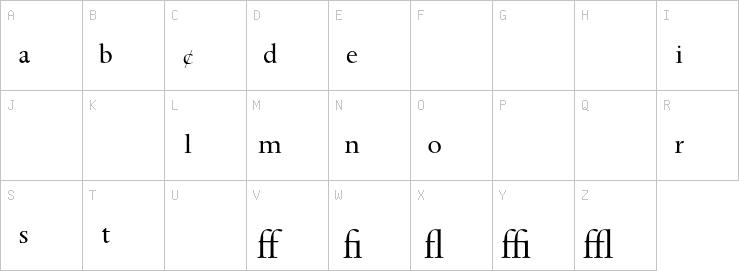 Uppercase characters