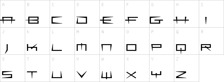 Uppercase characters