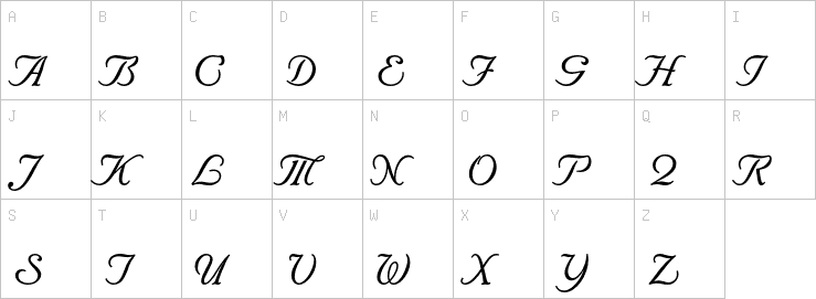 Uppercase characters