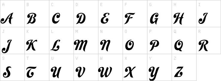 Uppercase characters