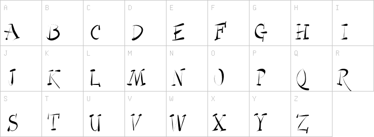 Uppercase characters