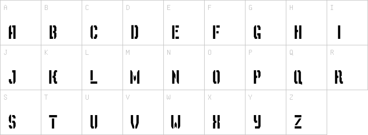 Uppercase characters