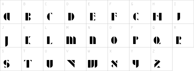 Uppercase characters