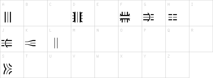 Uppercase characters