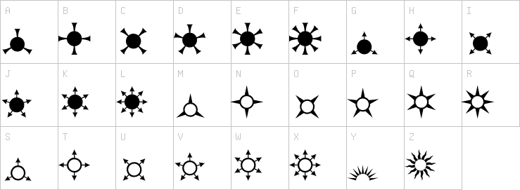 Uppercase characters