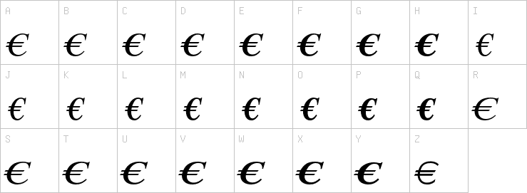 Uppercase characters