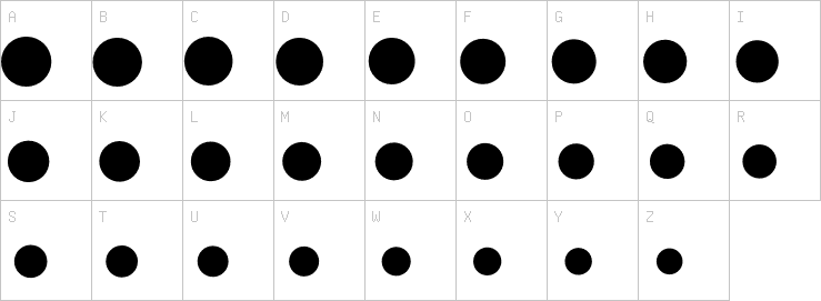 Uppercase characters