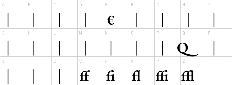 Uppercase characters