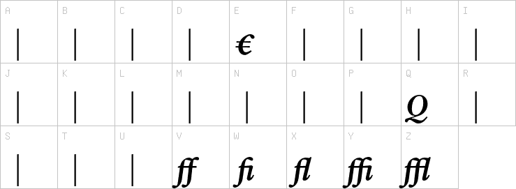 Uppercase characters