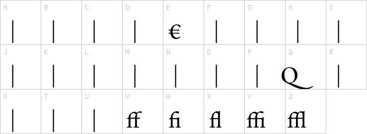 Uppercase characters