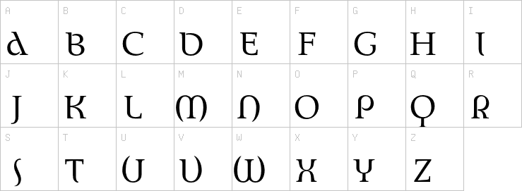 Uppercase characters