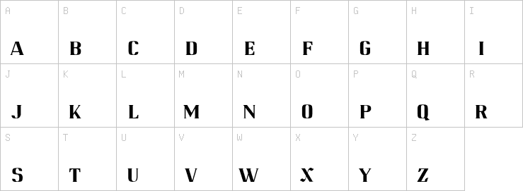 Uppercase characters