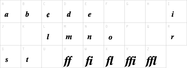 Uppercase characters